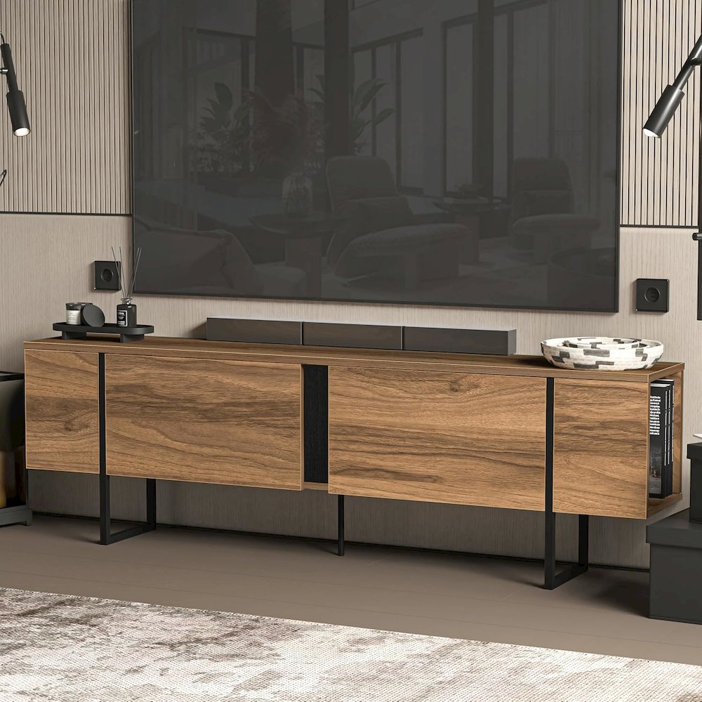 Modern TV Stand and Media Console, Entertainment Center. Picture 5