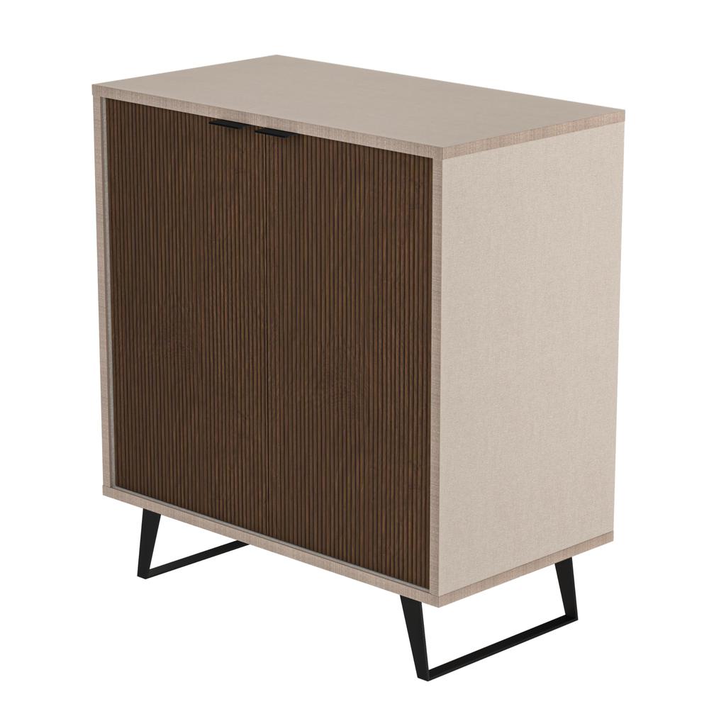 Sideboard, Storage Cabinet (2 Door, Cotton & Wood). Picture 1