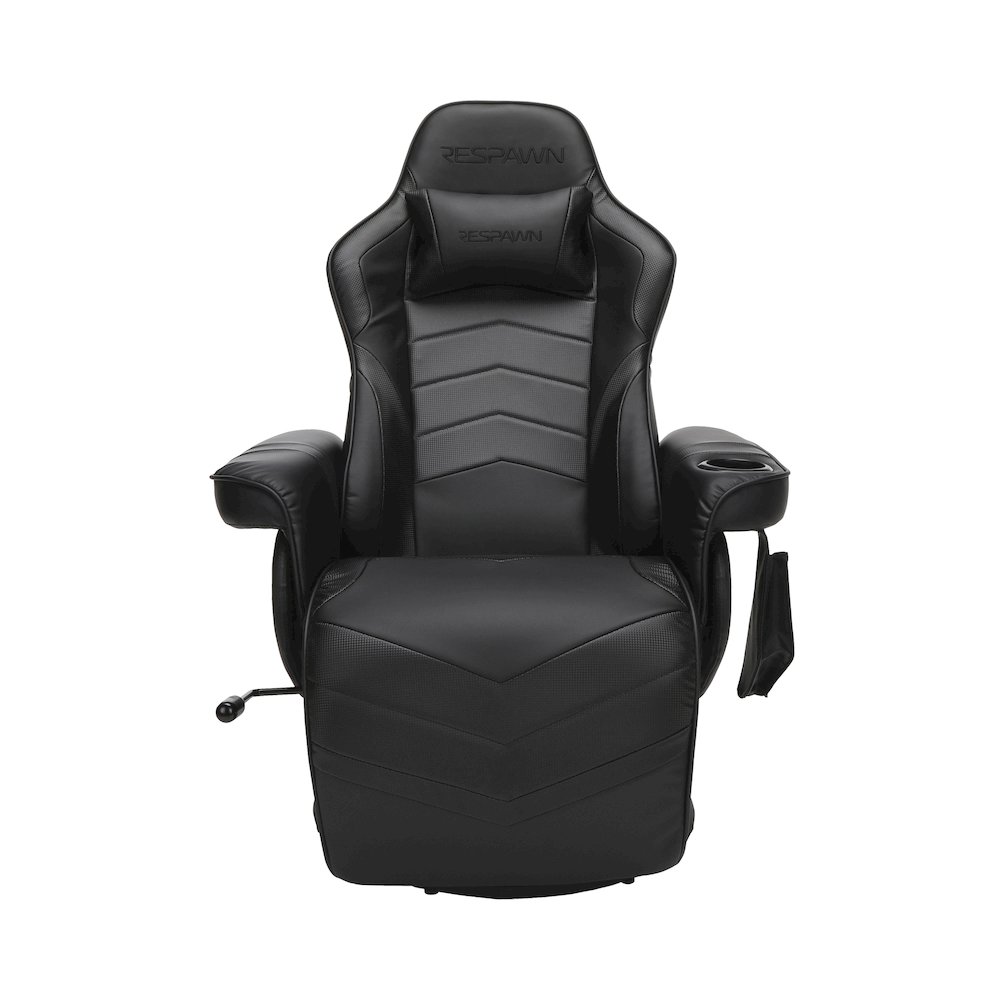 Reclining Gaming Chair with Footrest, Gaming Chair Recliner - Black. Picture 2