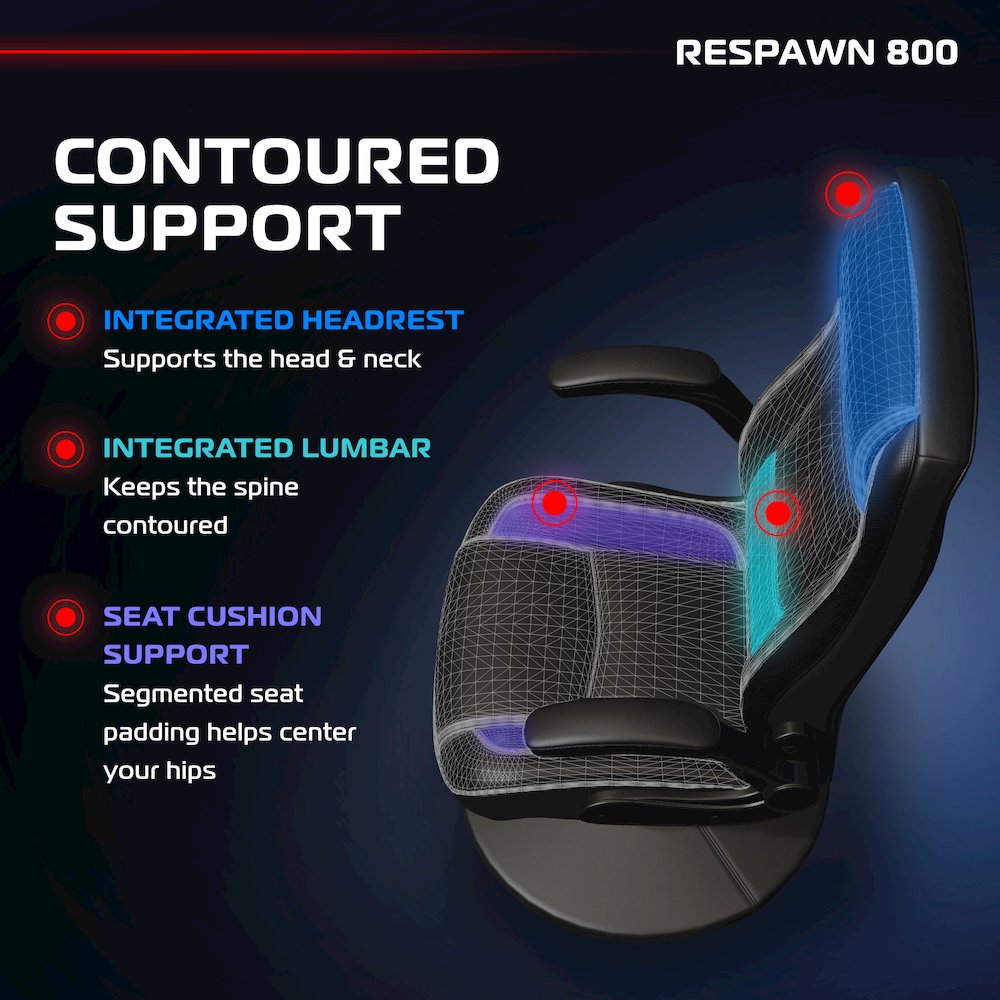 800 Gaming Chair Floor, Swivel  Rocker Gaming Chair, High Back. Picture 6