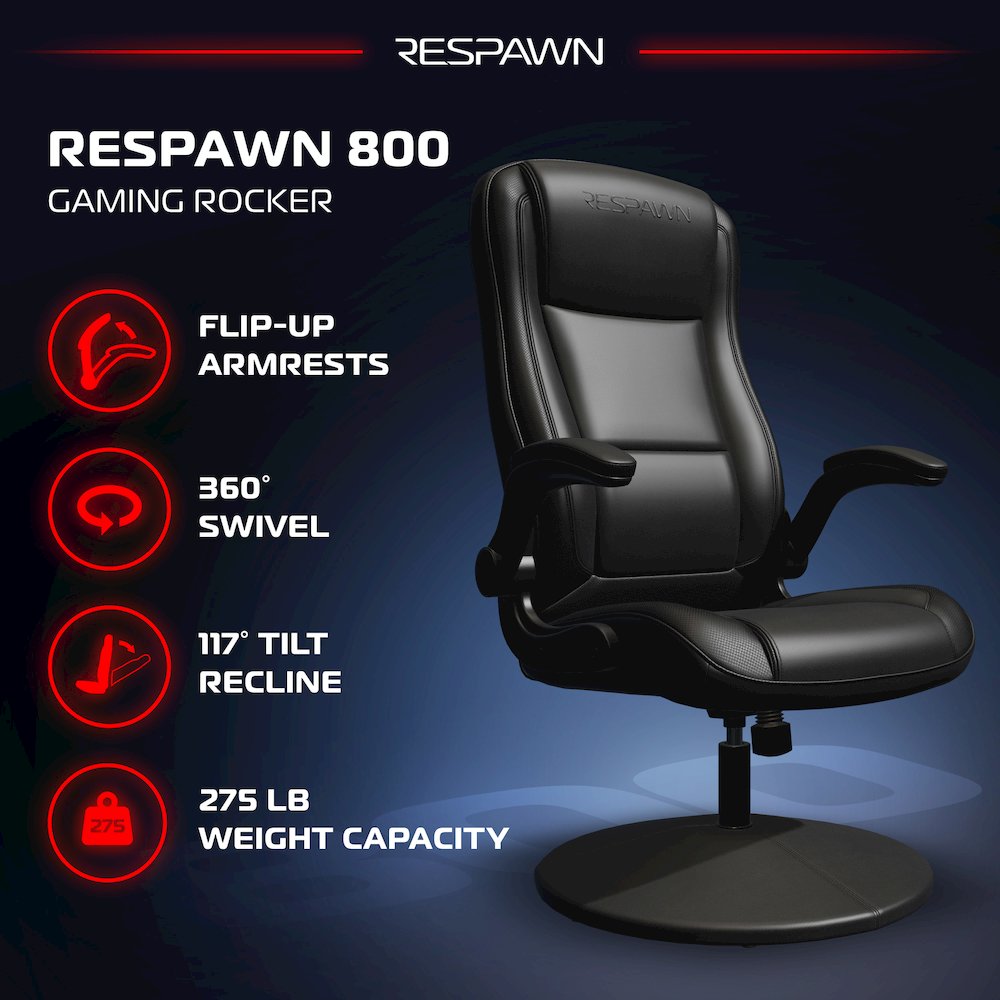 800 Gaming Chair Floor, Swivel  Rocker Gaming Chair, High Back. Picture 3