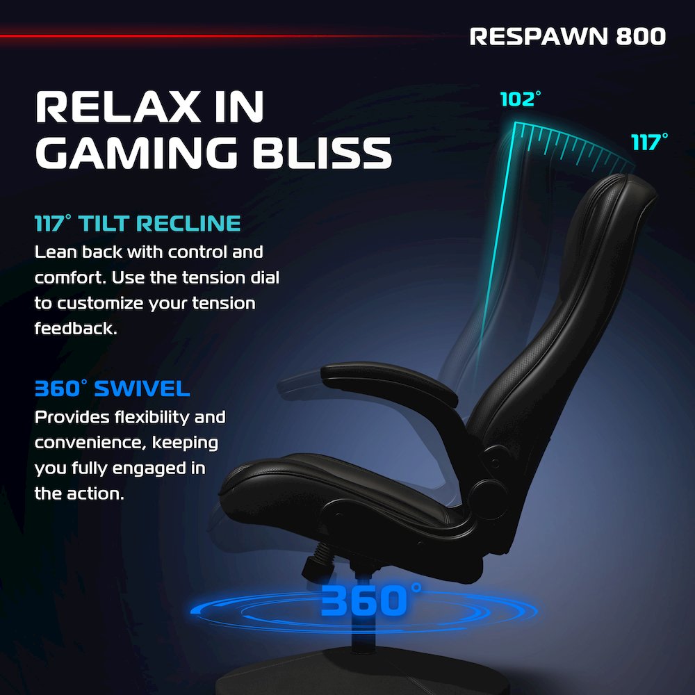 800 Gaming Chair Floor, Swivel  Rocker Gaming Chair, High Back. Picture 5