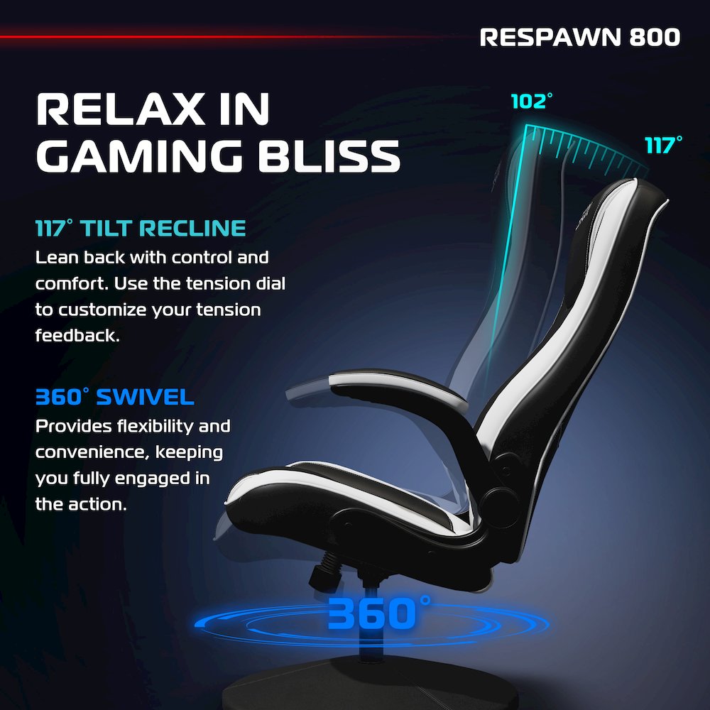 800 Gaming Chair Floor, Swivel  Rocker Gaming Chair, High Back. Picture 5