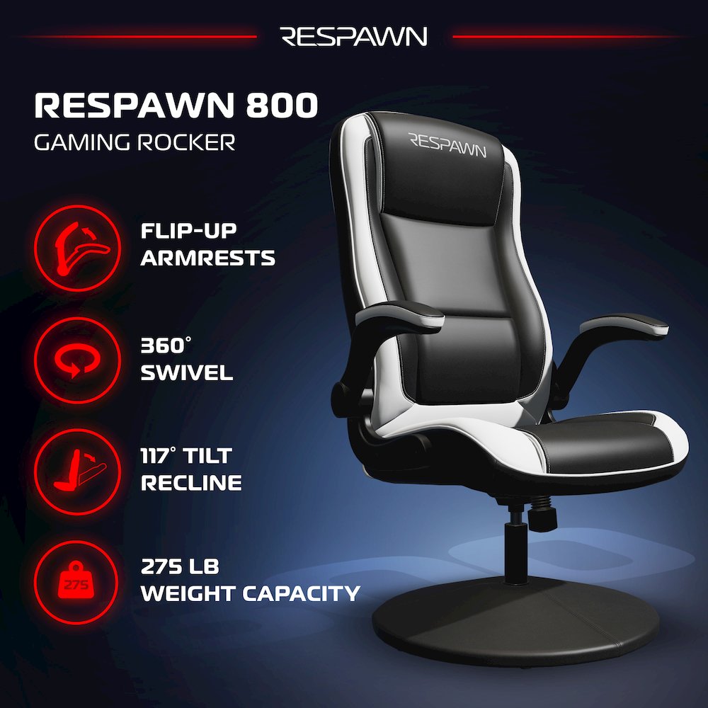 800 Gaming Chair Floor, Swivel  Rocker Gaming Chair, High Back. Picture 3