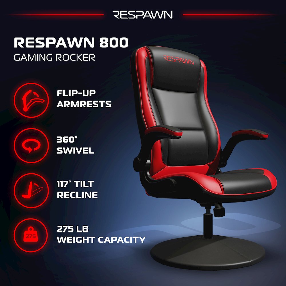 800 Gaming Chair Floor, Swivel  Rocker Gaming Chair, High Back. Picture 3