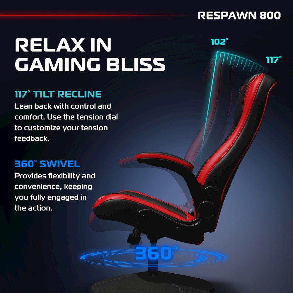 800 Gaming Chair Floor, Swivel  Rocker Gaming Chair, High Back. Picture 5
