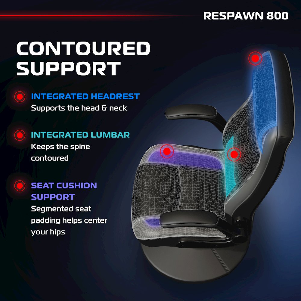 800 Gaming Chair Floor, Swivel  Rocker Gaming Chair, High Back. Picture 6