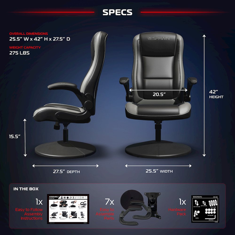800 Gaming Chair Floor, Swivel  Rocker Gaming Chair, High Back. Picture 2