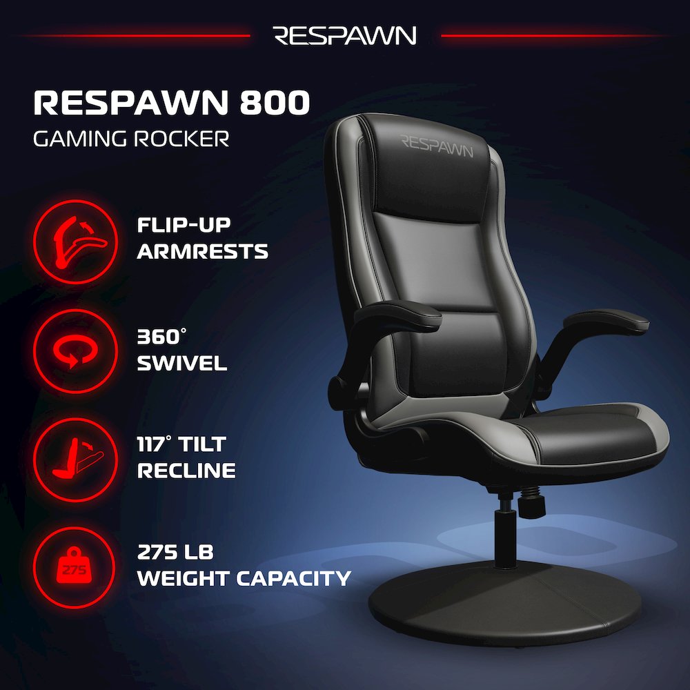 800 Gaming Chair Floor, Swivel  Rocker Gaming Chair, High Back. Picture 3