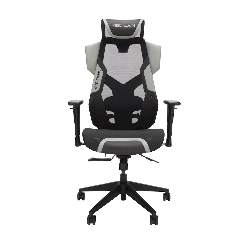 Gaming Chair With Lumbar Support, With Wheels for Computer/Desk/Office - Gray. Picture 2