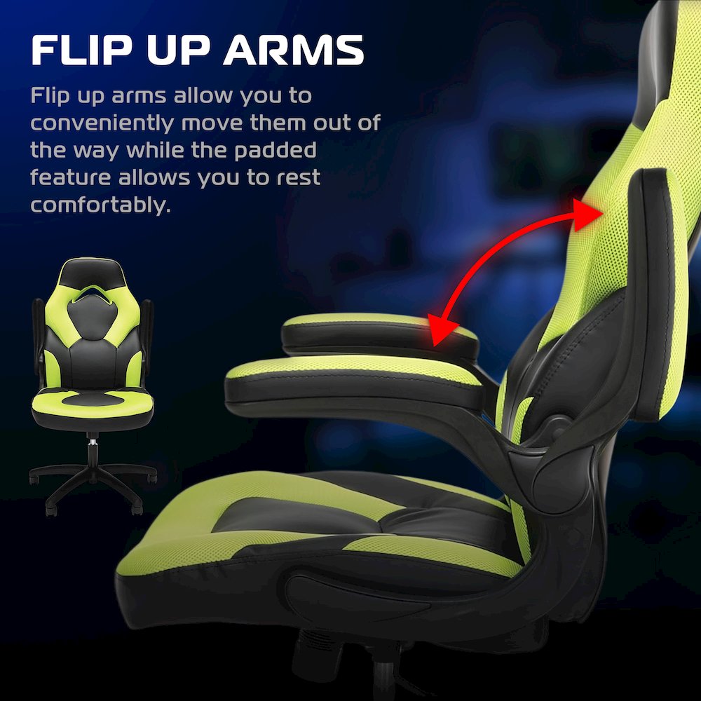 Office Chairs Adjustable Tilt Tension & Tilt Lock - Green. Picture 3