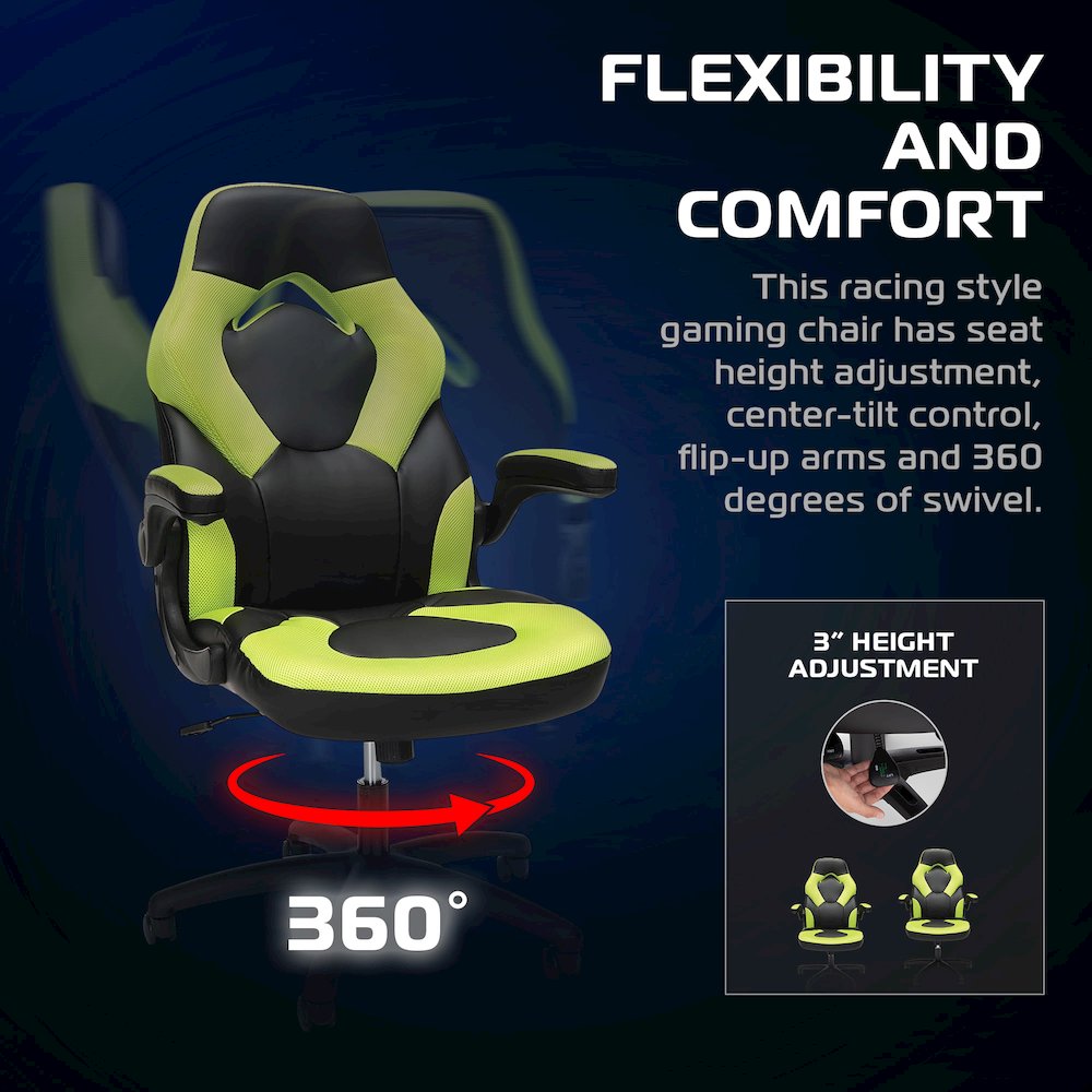 Office Chairs Adjustable Tilt Tension & Tilt Lock - Green. Picture 4