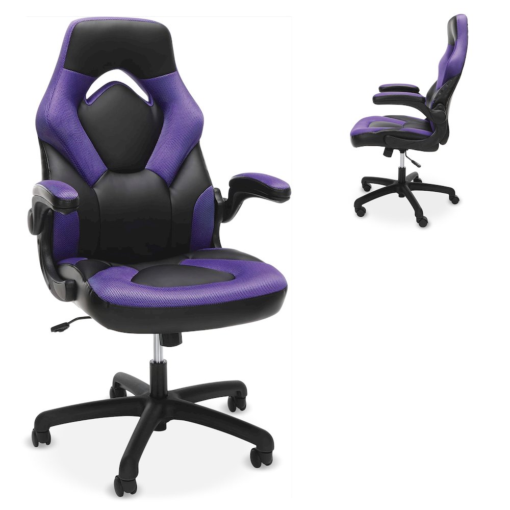 Office Chairs Adjustable Tilt Tension & Tilt Lock - Purple. Picture 1