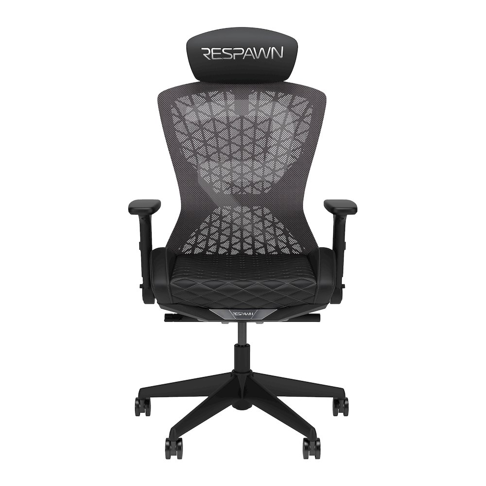 Ergonomic Mesh Office Gaming Chair - High Back - Stealth Black. Picture 2