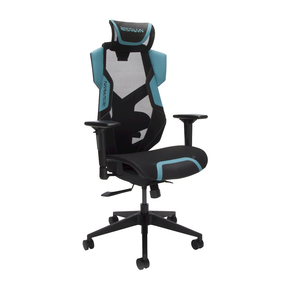 Gaming Chair With Lumbar Support,With Wheels for Computer/Desk/Office -Teal. Picture 1