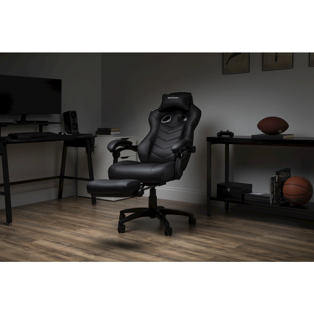 Gaming Chairs For Adults With Headrest Pillow - Black. Picture 5