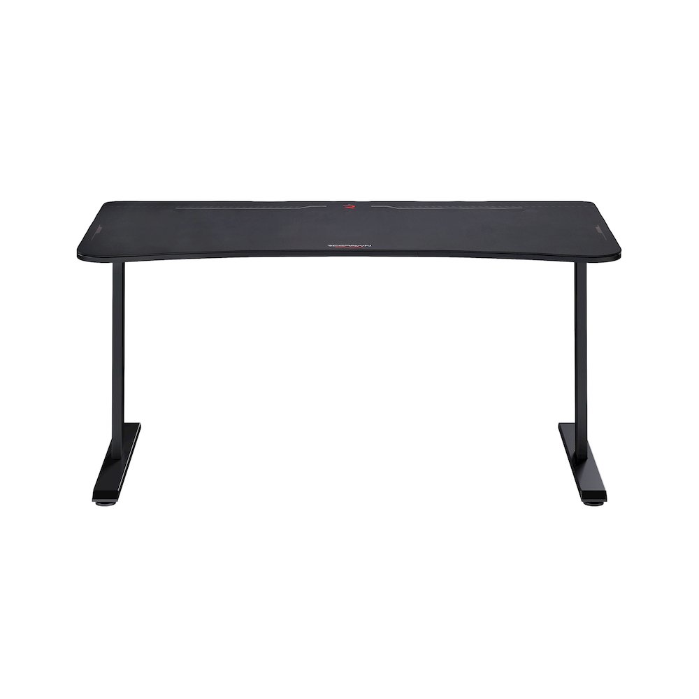 1063 Gaming Desk - 63in Computer Desk With Mouse Pad - Black. Picture 2