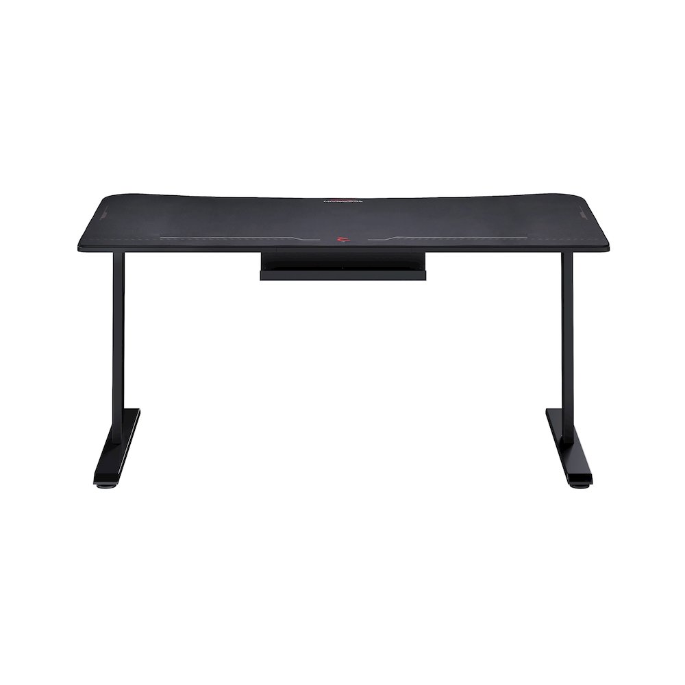 1063 Gaming Desk - 63in Computer Desk With Mouse Pad - Black. Picture 4
