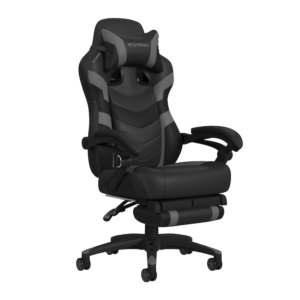 Gaming Chairs For Adults With Headrest Pillow - Grey. Picture 1