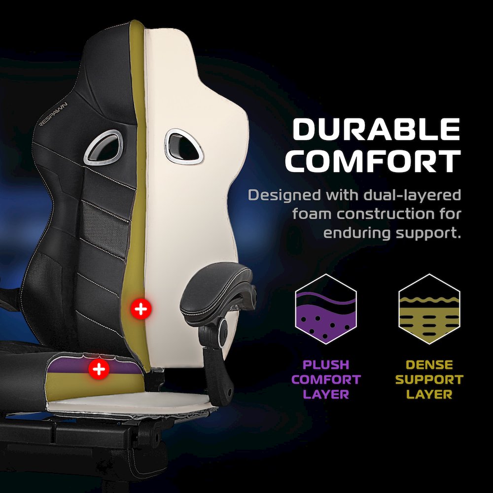 Gaming Chairs For Adults With Headrest Pillow - Grey Fabric. Picture 5