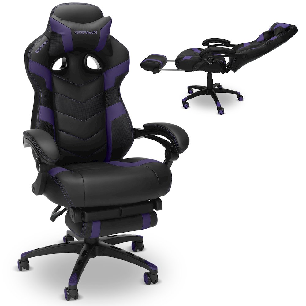 Gaming Chairs For Adults With Headrest Pillow - Purple. Picture 1