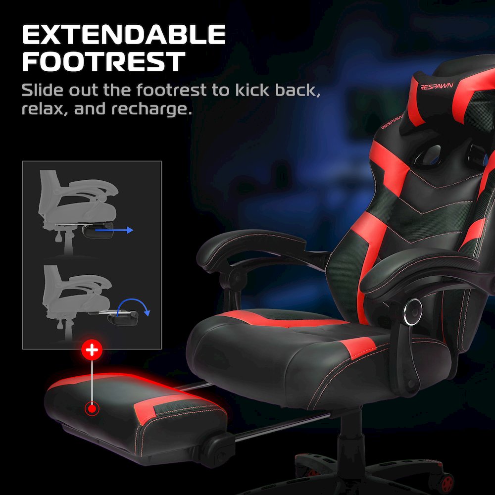 Gaming Chairs For Adults With Headrest Pillow - Red. Picture 3