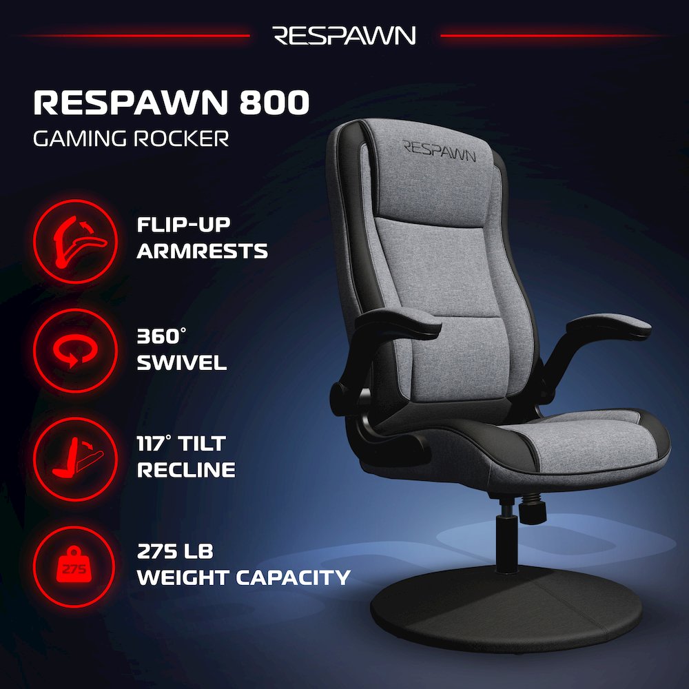 800 Gaming Chair Floor, Swivel  Rocker Gaming Chair, High Back. Picture 3