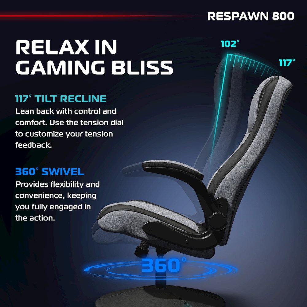 800 Gaming Chair Floor, Swivel  Rocker Gaming Chair, High Back. Picture 5