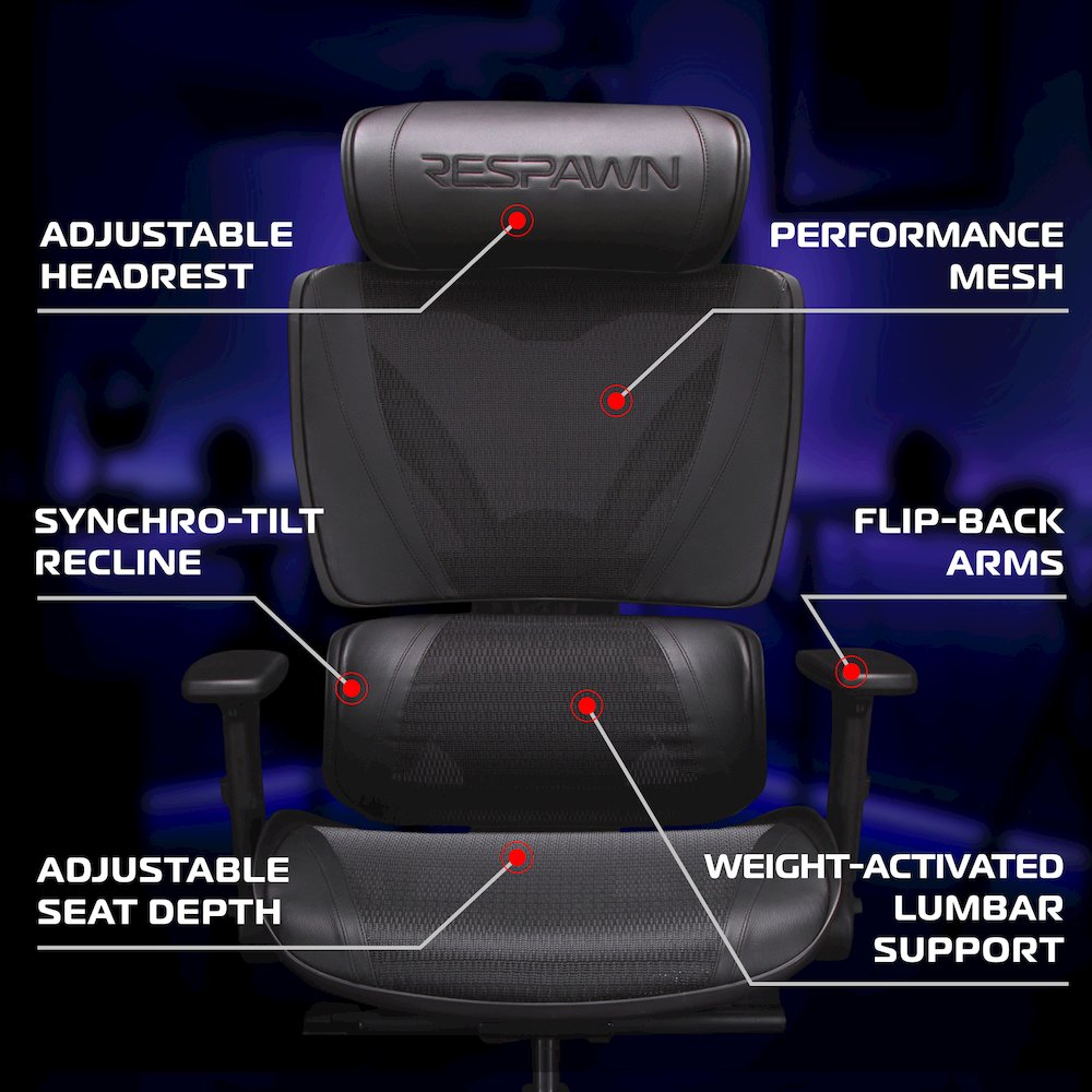 Office Chair - High Back Computer Chair - Black. Picture 4