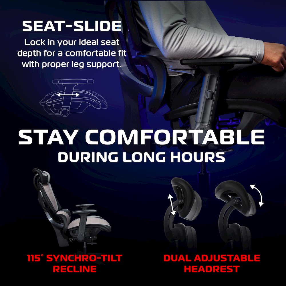 Office Chair - High Back Computer Chair - Black. Picture 6