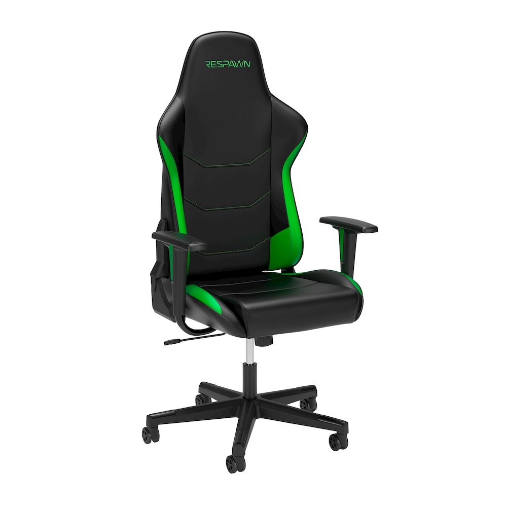 Racing Style High Back PC Computer Desk Office Chair - Green. Picture 1