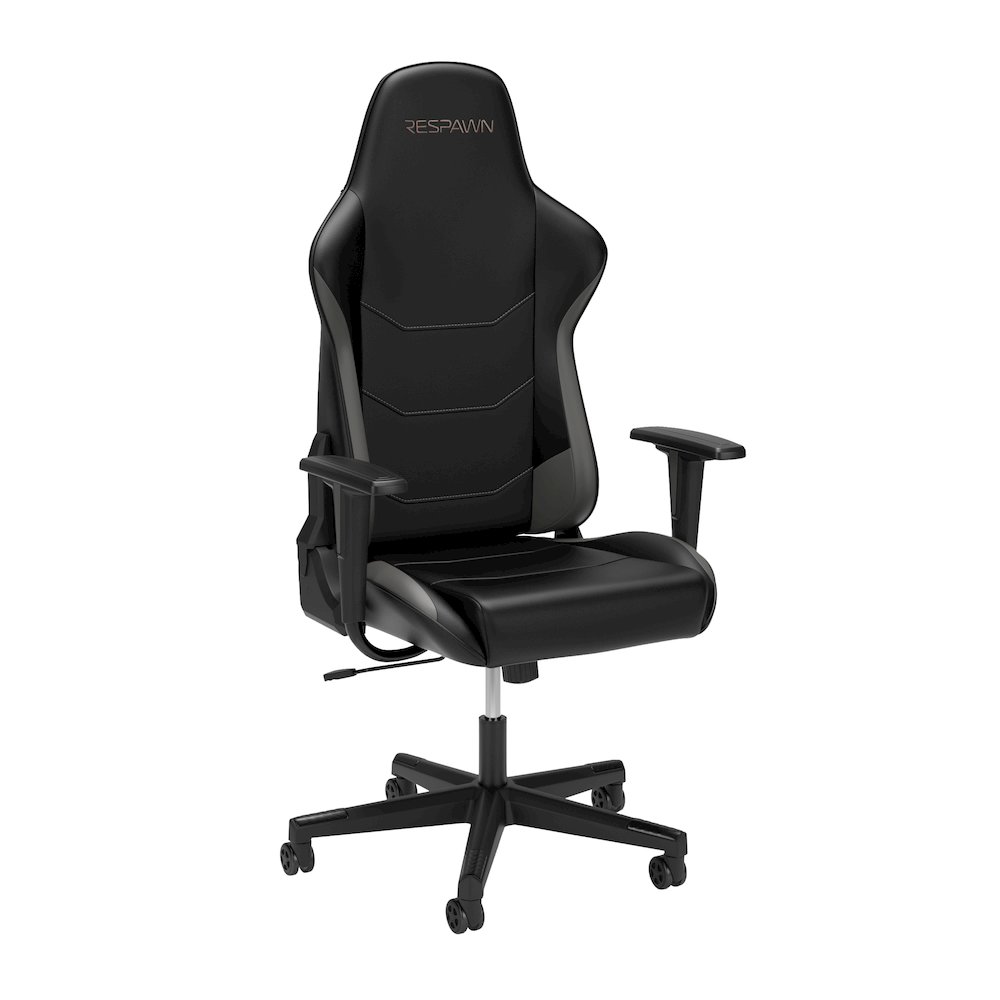 Racing Style High Back PC Computer Desk Office Chair - Grey. Picture 1