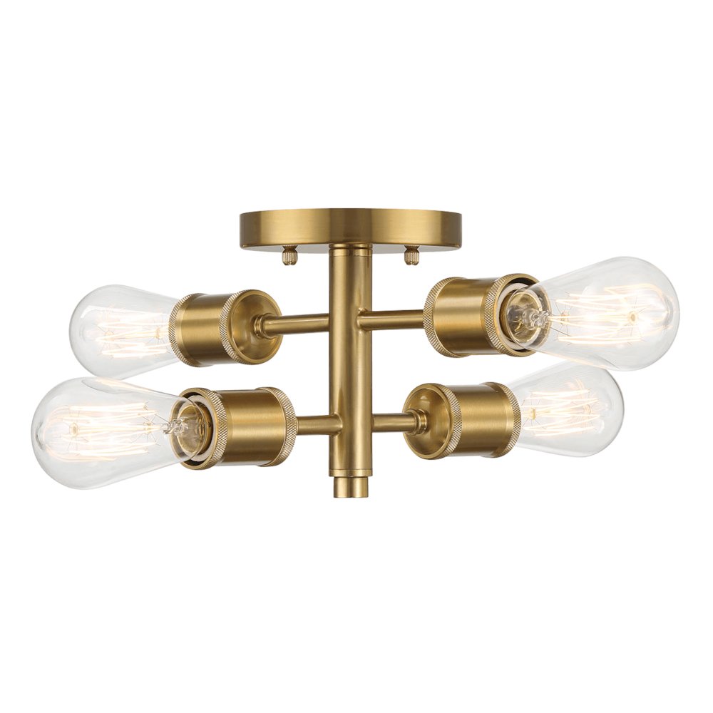 Ephemeral Four Lights Semi Flush Pendant Lamp. Picture 4