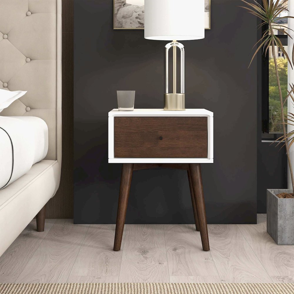Avery  Solid Wood Night Stand 1 Drawer. Picture 3