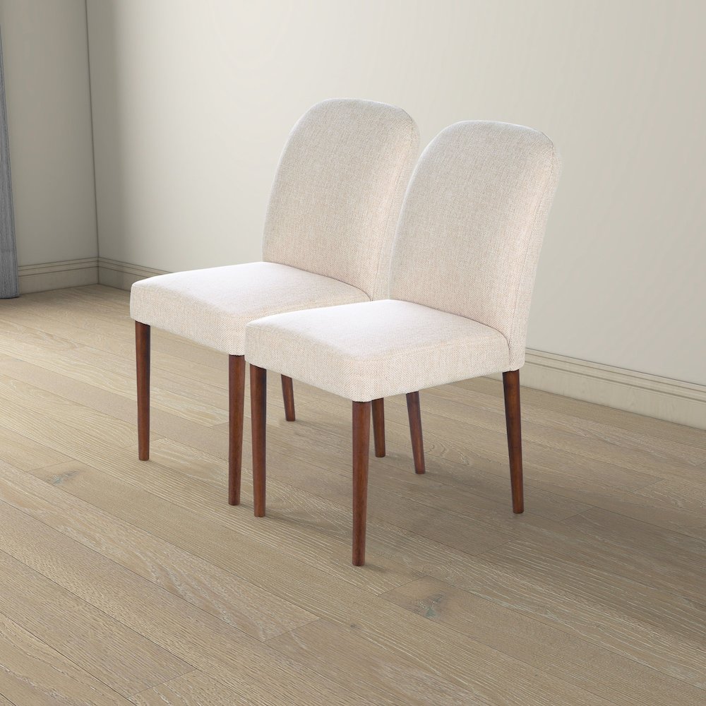 Capri Beige Fabric Dining Chair (Set Of 2). Picture 6