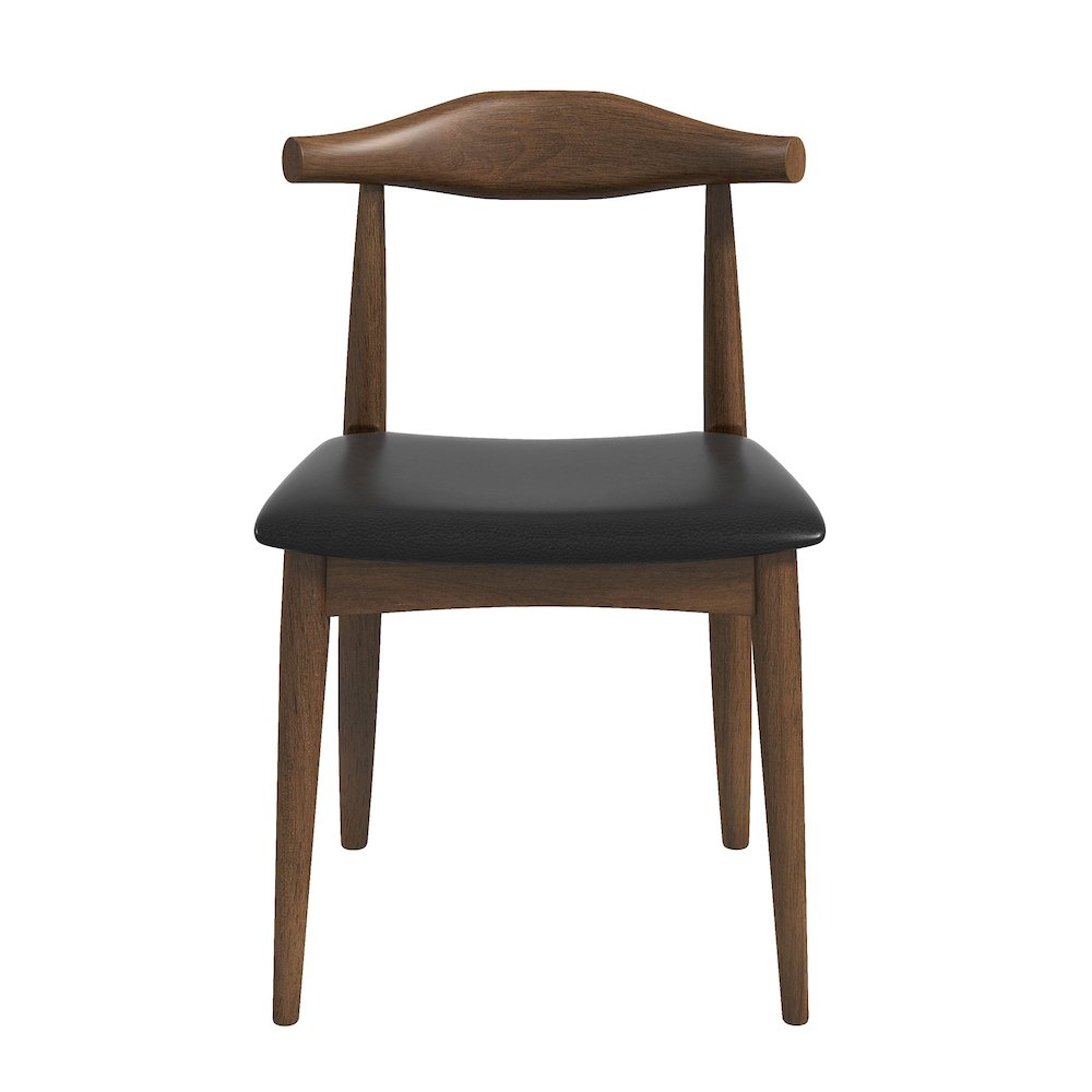 Destiny  Black PU Dining Chairs (Set Of 2). Picture 1