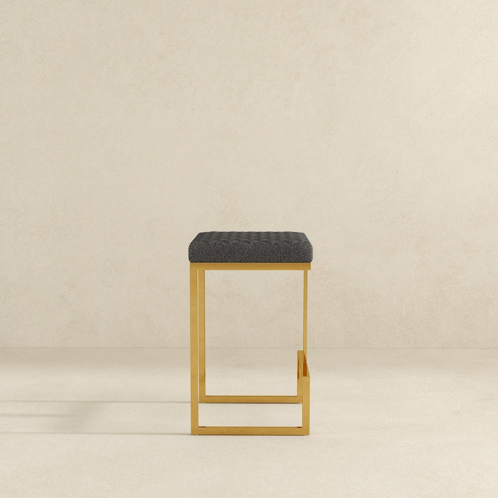 Joel Grey Boucle Counter Stool. Picture 6
