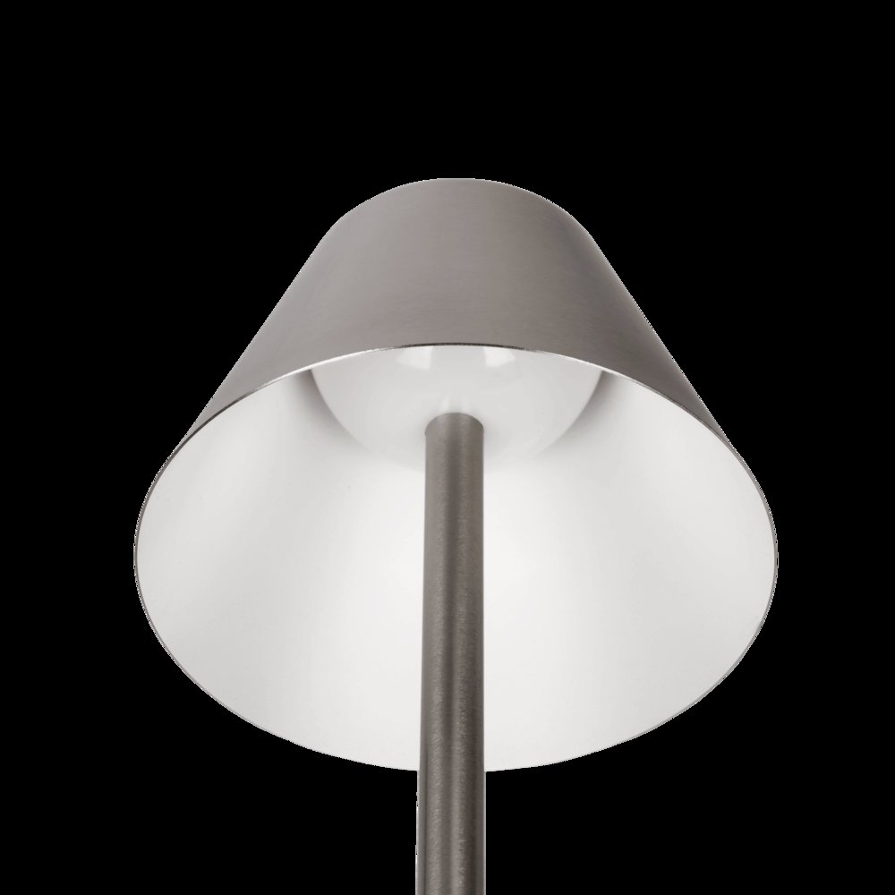 Elegance Rechargeable LED Table Lamp Brushed Nickel LED Touch Switch. Picture 3
