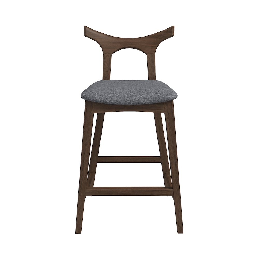 Hester Solid Wood Upholstered Square Counter Chair (Set Of 2). Picture 1