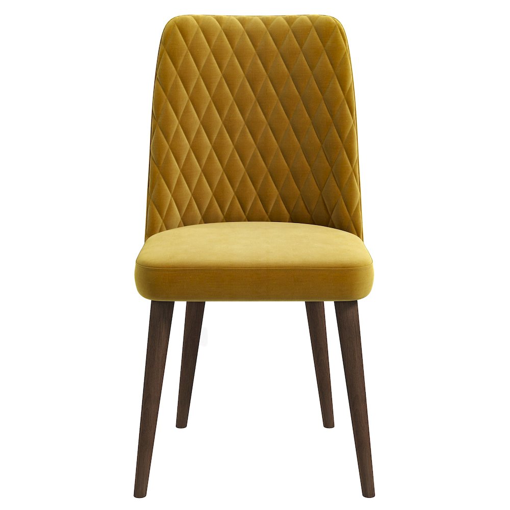 Katie Gold Velvet Dining Chair (Set Of 2). Picture 1