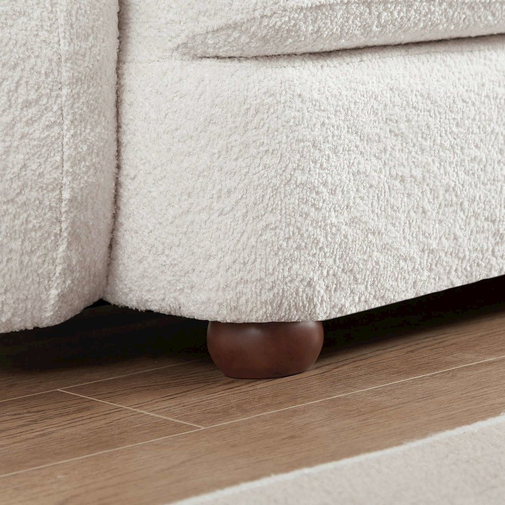 Paton 114.5'' Boucle Fabric Sofa. Picture 4