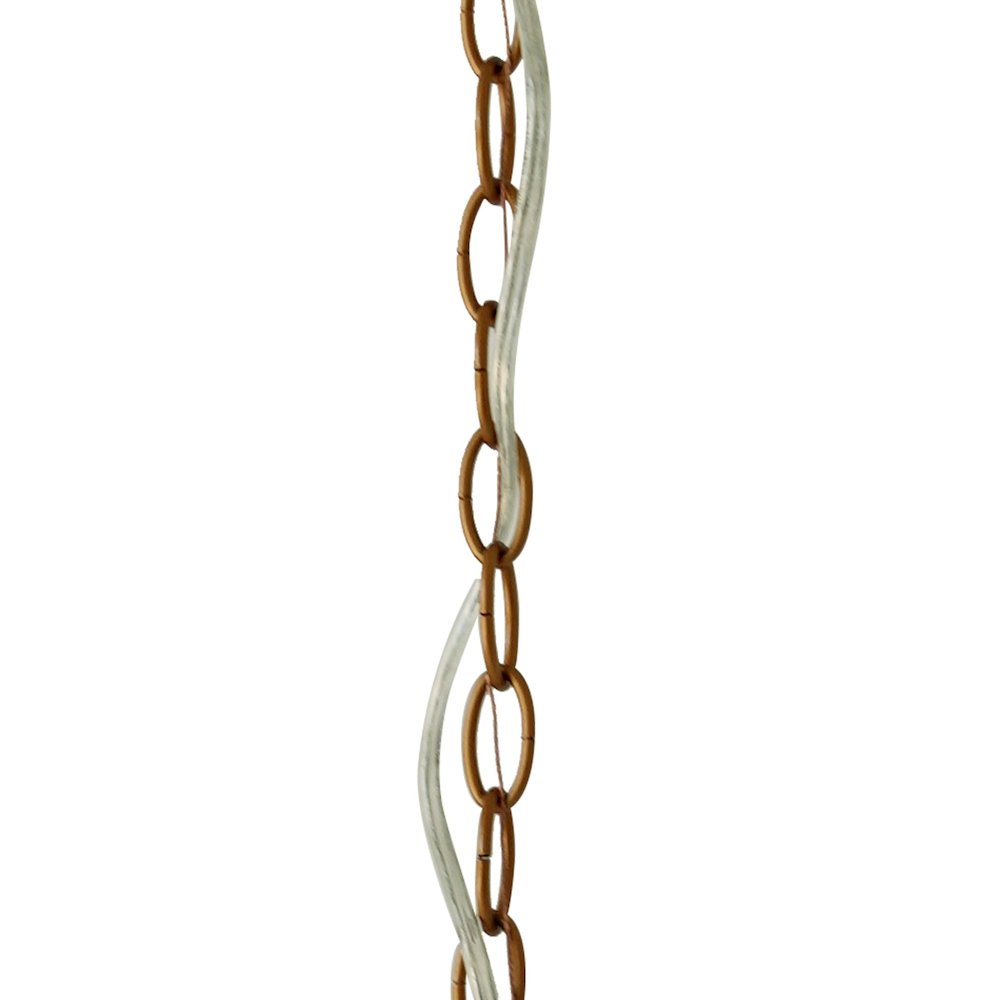 Garnet Pendant Lamp - Coarse Gold + Clear Glass. Picture 7
