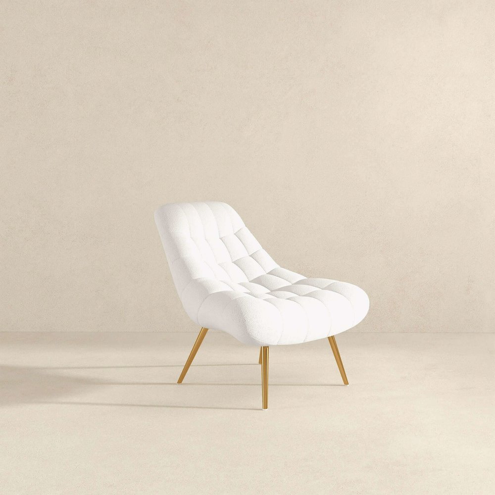 Aubrey French Boucle Lounge Chair. Picture 6