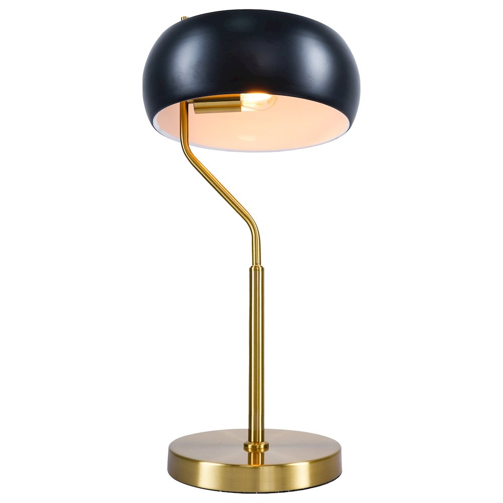 Flux Table Lamp - Black Outer - White Inner. Picture 1