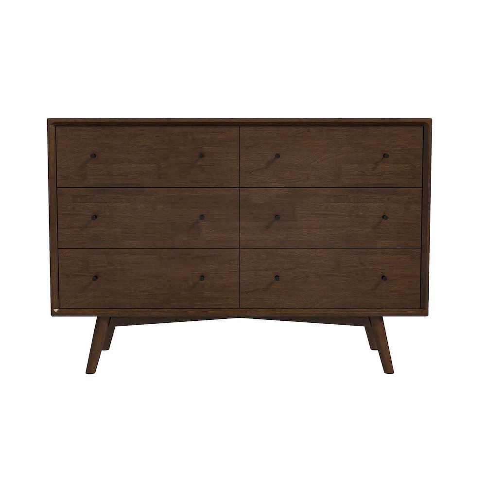 Caroline Mid Century Modern Solid Wood Dresser. Picture 2