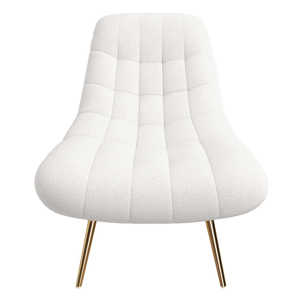 Aubrey French Boucle Lounge Chair. Picture 1