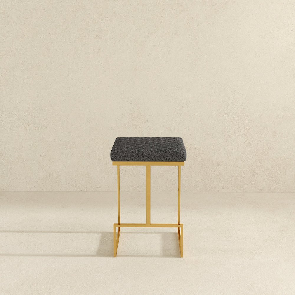 Joel Grey Boucle Counter Stool. Picture 4