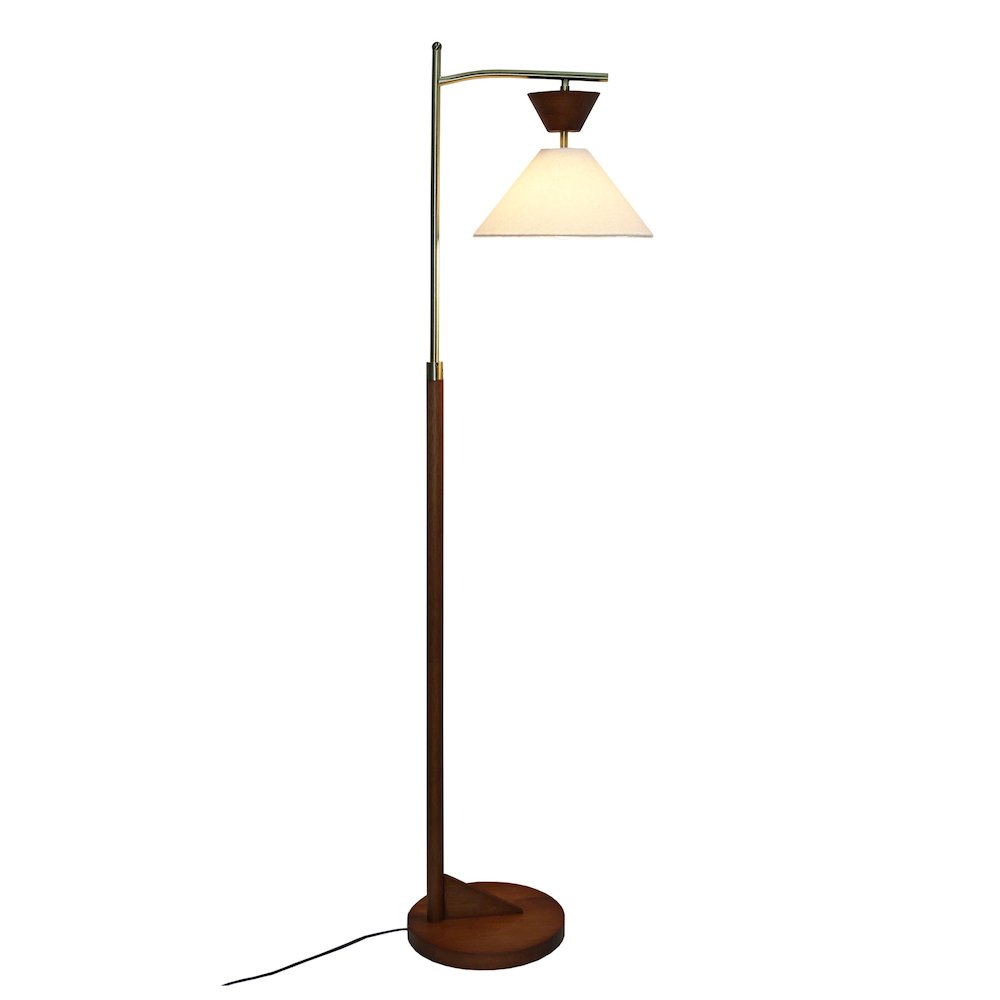 Zensa Brown Floor Lamp. Picture 3