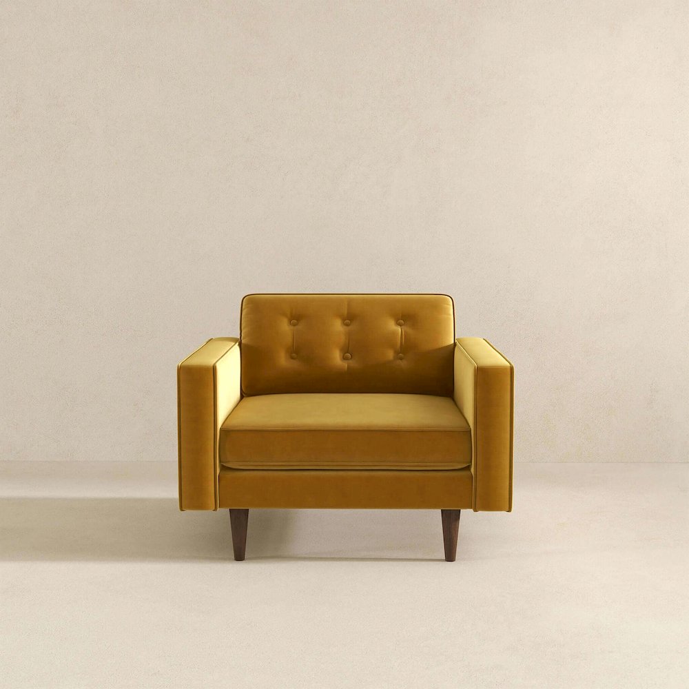 Casey Velvet Lounge Chair. Picture 5