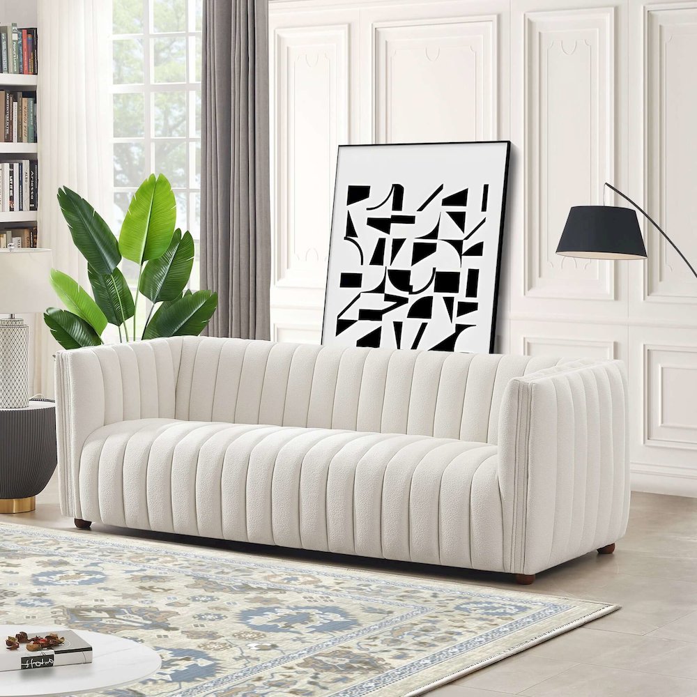 April Mid Century Modern Luxury Tight Back Couch. Picture 2